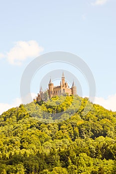 View of the castle of Hohenzollern
