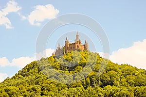 View of the castle of Hohenzollern