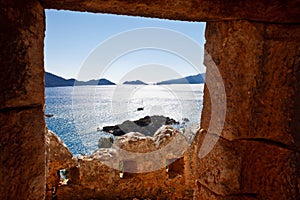 A view from the castle, Kalekoy (Simena), Antalya