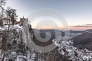 View from Castle Lichtenstein over the Svabian Alb