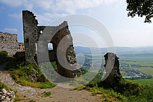 The view on castle Ostry Kamen