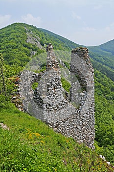 The view on castle Ostry Kamen