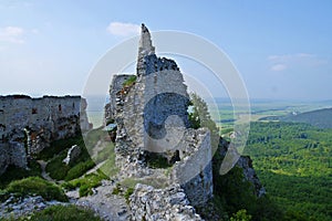 The view on castle Ostry Kamen