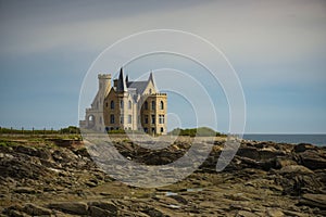 View on the castle of the peninsula of Quiberon