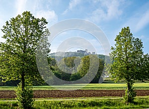 View of the castle ruins in Neumarkt Oberpfalz