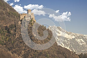 View on castle in Southtyrol