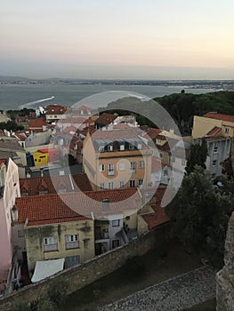 View from Castle St. George Lisbon, Portugal