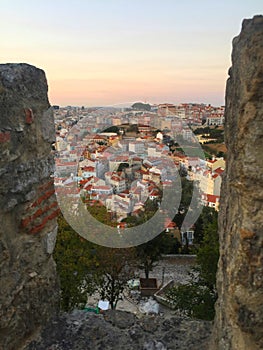 View from Castle St. George Lisbon, Portugal