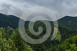 Mountains near castle Strecno