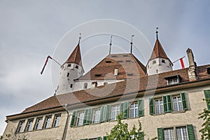 View of castle in Thun. Switzerland