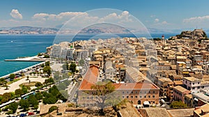 View from castle to Corfu-Town