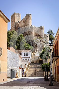 View of the castle of the town of Almansa