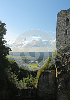 View from Castle Wolfstein near Neumarkt in der Oberpfalz, Germany photo