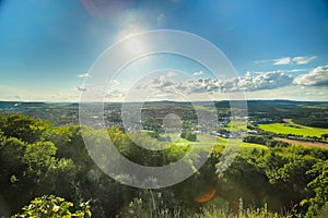 View from castle Wolfstein on Neumarkt in der Oberpfalz photo