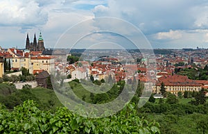 View of the castles of Prague