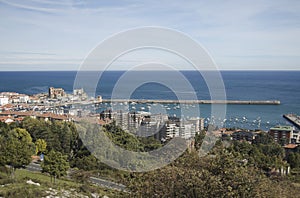 View of Castro Urdiales in Cantabria eastern, nort photo