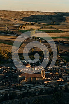 view of Castrojeriz, Burgos, Spain - nov, 2021