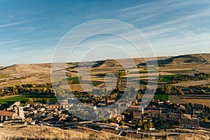 view of Castrojeriz, Burgos, Spain - nov, 2021