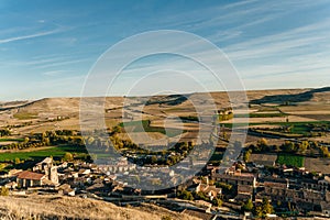 view of Castrojeriz, Burgos, Spain - nov, 2021