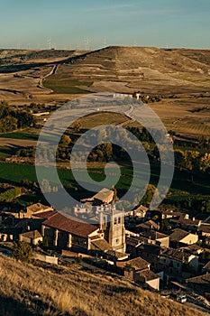 view of Castrojeriz, Burgos, Spain - nov, 2021