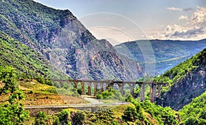 View of the Catalan Pyrenees in France photo