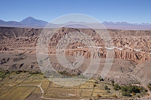 View on Catarpe and Andes in Chili