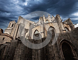 View of Catedral de Gerona. Spain. photo