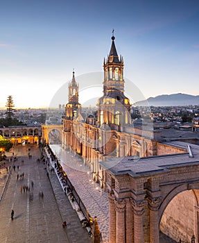 View of cathedral of arequipa