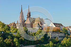 View at the cathedral of Basel in Switzerland
