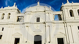 View of Cathedral Basilica of the Assumption, Leon, Nicaragua, Central America