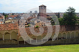 View of the Cathedral Bell tower and Lippomano Portico  Udine