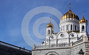 view of the Cathedral of Christ the Savior in Moscow