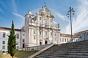 View Of The Cathedral In Coimbra Portugal