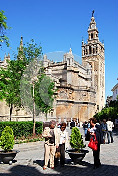 Cathedral and Giralda tower, Seville, Spain.