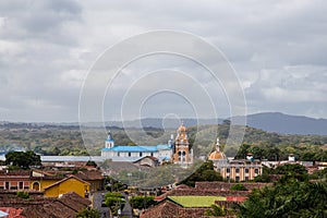 View of cathedral from Granada, Nicaragua