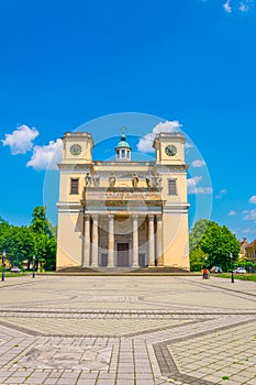 View of the cathedral in the hungarian city Vac...IMAGE