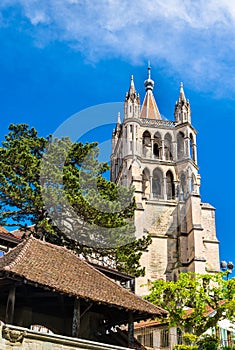 View of the Cathedral of Lausanne