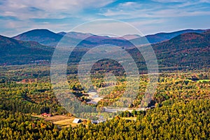 View from Cathedral Ledge at Echo Lake State Park, New Hampshire