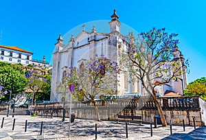 View of cathedral of Leiria, Portugal