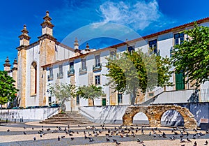 View of cathedral of Leiria, Portugal