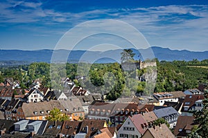 View from Cathedral Mountain to Eckarts Mountain (Breisach am Rhein).