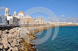 View of The Cathedral Nueva in Cadiz