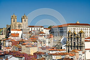 View Of Cathedral And Roofs In Porto Portugal