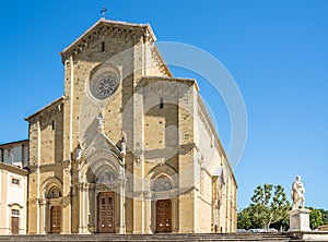 View at the Cathedral of Saint Donatus in Arezzo, Italy