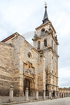 View at the Cathedral of Saint Justus in the streets of Alcala de Henares - Spain photo