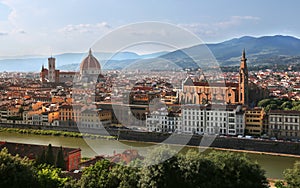 View of Cathedral of Santa Maria del Fiore & x28;Florence Cathedral& x29; in Florence, Italy