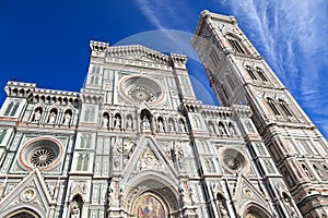 View of cathedral of Santa Maria del Fiore, Florence - Italy