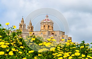 View of the Cathedral of St. Paul in Mdina