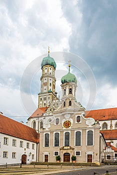 View at the Cathedral of St.Ulrich and St.Afra in Augsburg, Germany