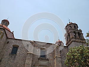 view of a catholic church in the city of Morelia, Mexico